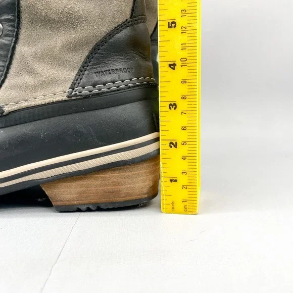 Sorel Womens 7 Conquest Carly II Boots Waterproof Black Gray Tall Winter Snow - Picture 6 of 11